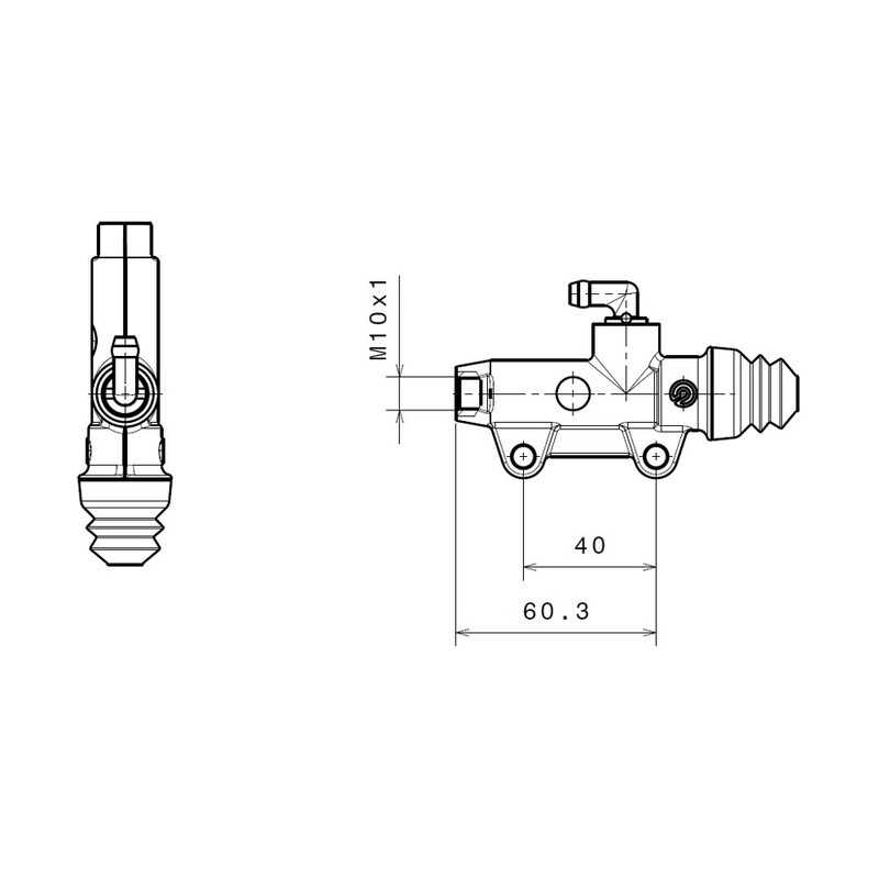 BREMBO Bomba de freno trasero Ø13 MM 1090738VAR
