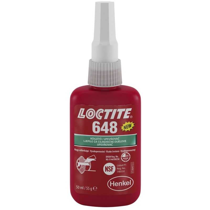 LOCTITE Low viscosity high strength retainer compound bottle 648 50 ML 648 50 ML 1109403