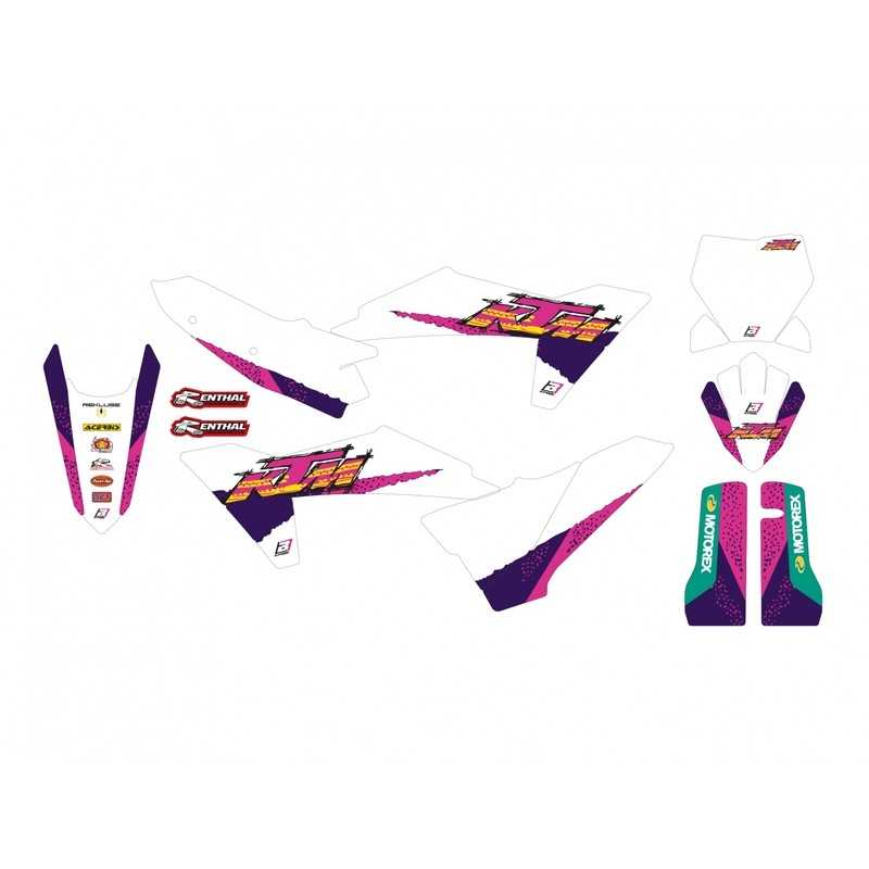 BLACKBIRD RACING Kit stickers stickers for motorcycle RETRO RETRO 1118211