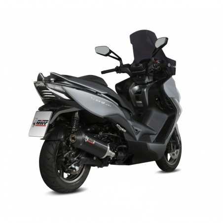 MIVV Escape moto posicion STANDARD SPORT SLIP-ON OVAL BLACK WITH CARBON CAP O.010.LVC