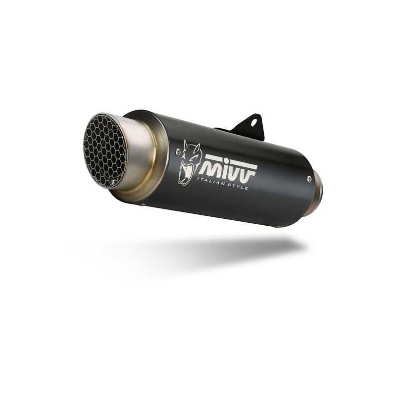 MIVV Motorcycle exhaust position STANDARD SPORT SLIP-ON GPPRO BLACK INOX H.066.LXBP
