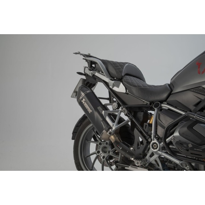 SW-MOTECH Maletas laterales de aluminio + soportes bombín escape TRAX ADV 45/37L - PRO AKRAPOVIC KFT076647200VAR