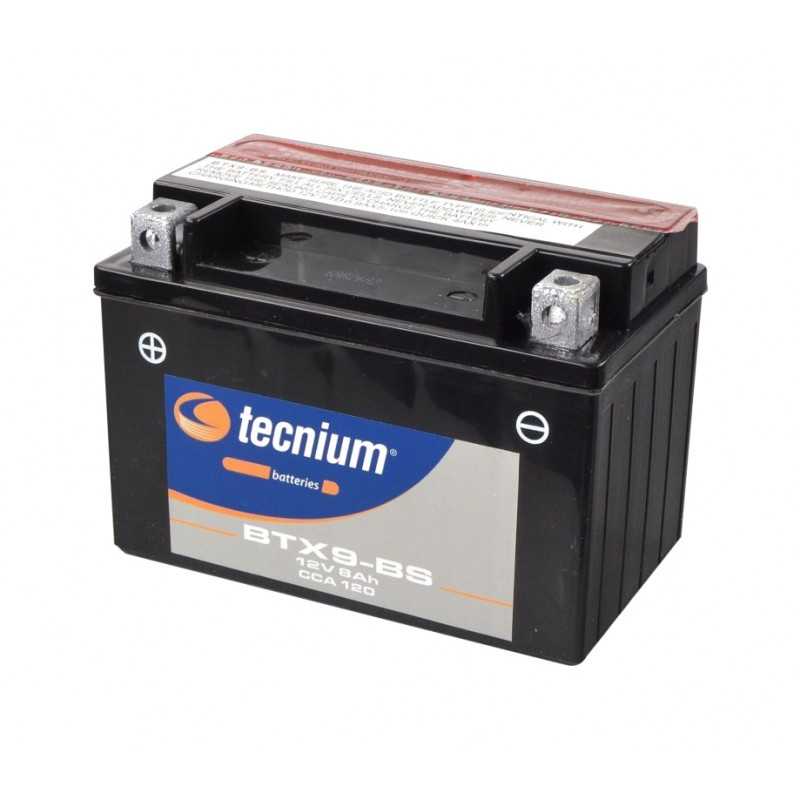 TECNIUM Maintenance Free Motorcycle Battery - High Capacity and Durability for your Motorcycle - YTX9-BS / BTX9-BS - YTX9-BS / B