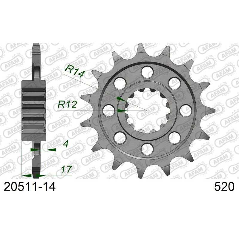 AFAM front sprocket 20511-14 520 405853050