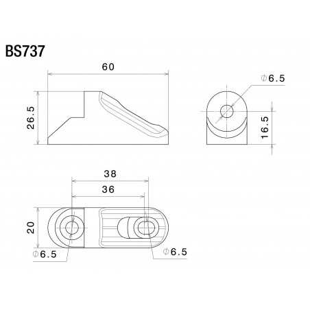 RIZOMA Kit montaje espejo retrovisor para carenado BS737