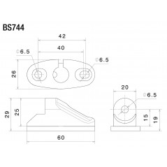 RIZOMA Rearview mirror mounting kit for fairing BS744