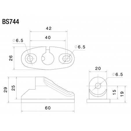 RIZOMA Kit montaje espejo retrovisor para carenado BS744