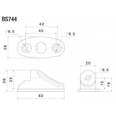 RIZOMA Rearview mirror mounting kit for fairing BS744