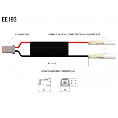 RIZOMA Wiring kit for rear indicators EE193