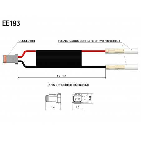 RIZOMA Kit cableado para intermitentes traseros EE193