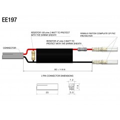 RIZOMA Kit cableado para intermitentes delanteros EE197