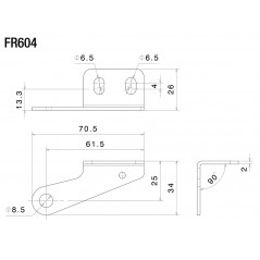 RIZOMA Front turn signal mounting kit FR604