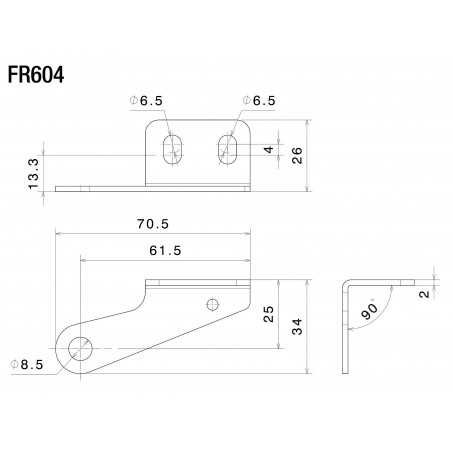 RIZOMA Front turn signal mounting kit FR604
