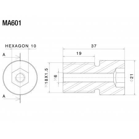 RIZOMA Kit montaje contrapesos para manillares OEM MA601