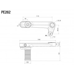 RIZOMA Pedal de cambio regulable PE262