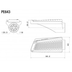 RIZOMA Footrest kit URBAN PROTOCOL PE643