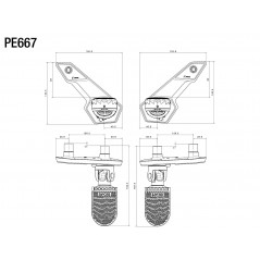 RIZOMA Kit montaje estriberas ∅22 MM PE667