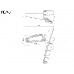 RIZOMA Foot peg set for passenger PE740