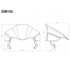 RIZOMA Cúpula con kit de montaje ZDM150