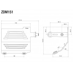 RIZOMA Protector tapa válvulas horizontal ZDM151
