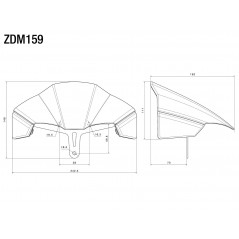 RIZOMA Dome with mounting kit ZDM159