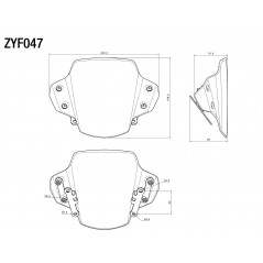 RIZOMA windshield fairing screen ZYF047