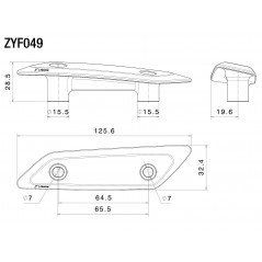 RIZOMA Tapas embellecedoras carenado para retrovisores ZYF049