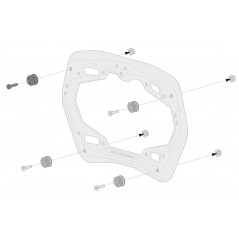 SW-MOTECH Side cases + supports AERO ABS 2X25L - PRO AERO ABS 2X25L - PRO KFT0795460101/B