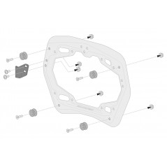 SW-MOTECH Aluminum side cases + supports + cylinder TRAX ADV 45/45L - PRO TRAX ADV 45/45L - PRO KFT0892270101VA