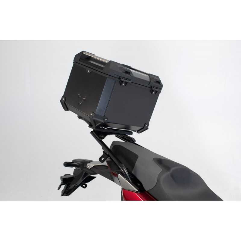 SW-MOTECH Baúl moto aluminio + portaequipajes candados TRAX ADV - STREET-RACK GPT01889700VAR