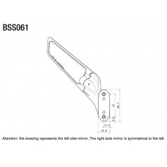 RIZOMA Set of motorcycle rear view mirrors STEALTH BSS011