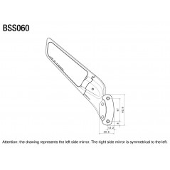 RIZOMA Set of motorcycle rear view mirrors STEALTH BSS011
