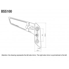 RIZOMA Set of motorcycle rear view mirrors STEALTH BSS011