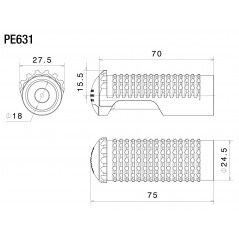 RIZOMA Footrest kit EXTREME PE631