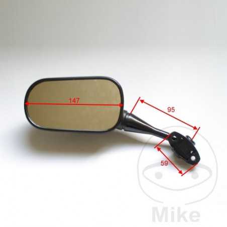 JMP Espejo retrovisor izquierdo negro 713.00.24