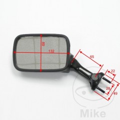 JMP Espejo retrovisor izquierdo negro 713.00.99