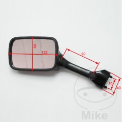JMP Espejo retrovisor izquierdo negro 713.01.80