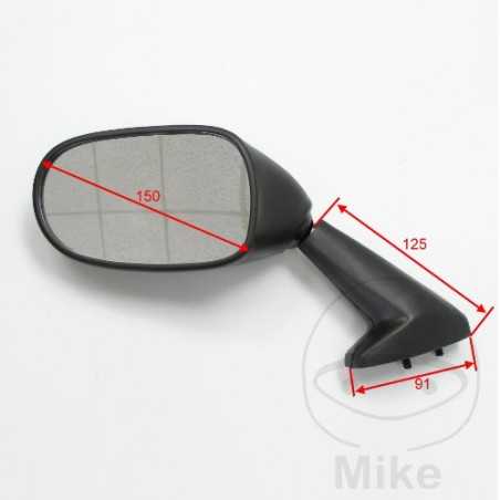 JMP black left wing mirror 713.02.89