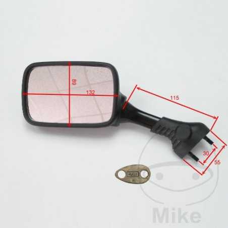 JMP Espejo retrovisor izquierdo negro 713.99.26