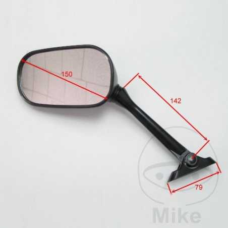 JMP Espejo retrovisor derecho negro 713.02.98