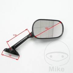 JMP Espejo retrovisor izquierdo negro 713.03.88
