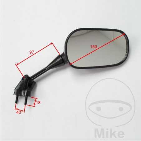 JMP black left wing mirror 713.04.20