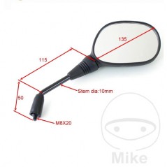 JMP black left wing mirror 713.05.11