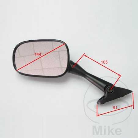 JMP Espejo retrovisor derecho negro 713.39.03