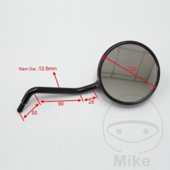 JMP Black right rear view mirror 713.38.46
