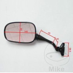 JMP black left wing mirror 713.66.33