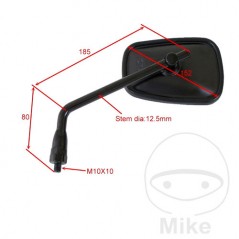 JMP Black right rear view mirror 713.70.52