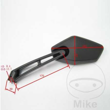 JMP Espejo retrovisor izquierdo negro 713.73.59