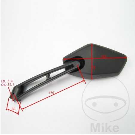 JMP Black right rear view mirror 713.74.90