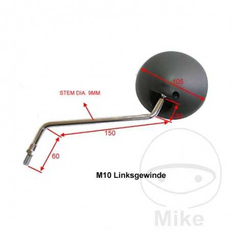 JMP Black right rear view mirror 713.92.56